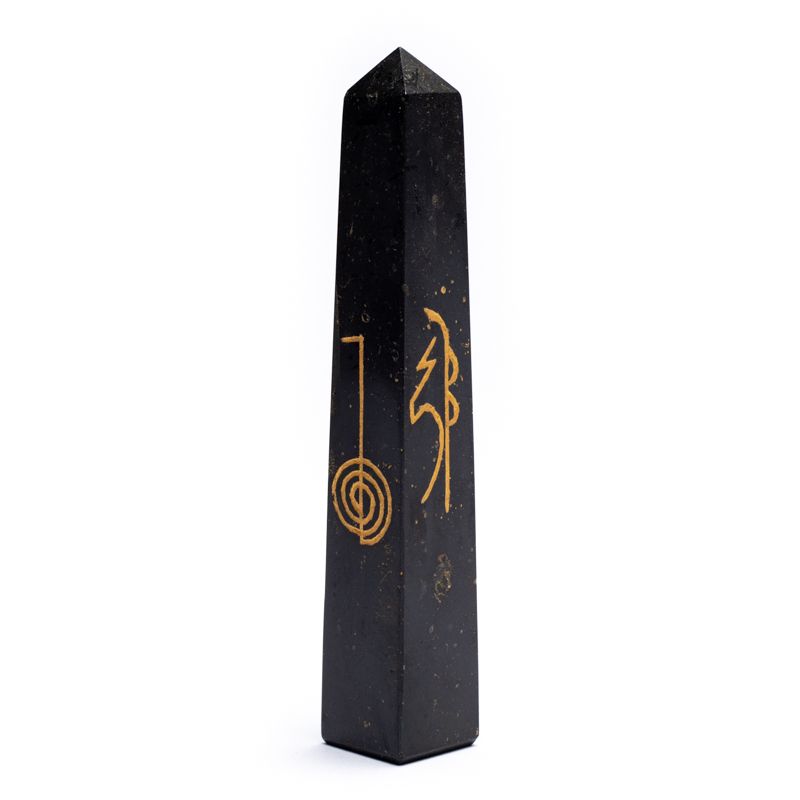 Black Tourmaline Reiki Obelisk - 2