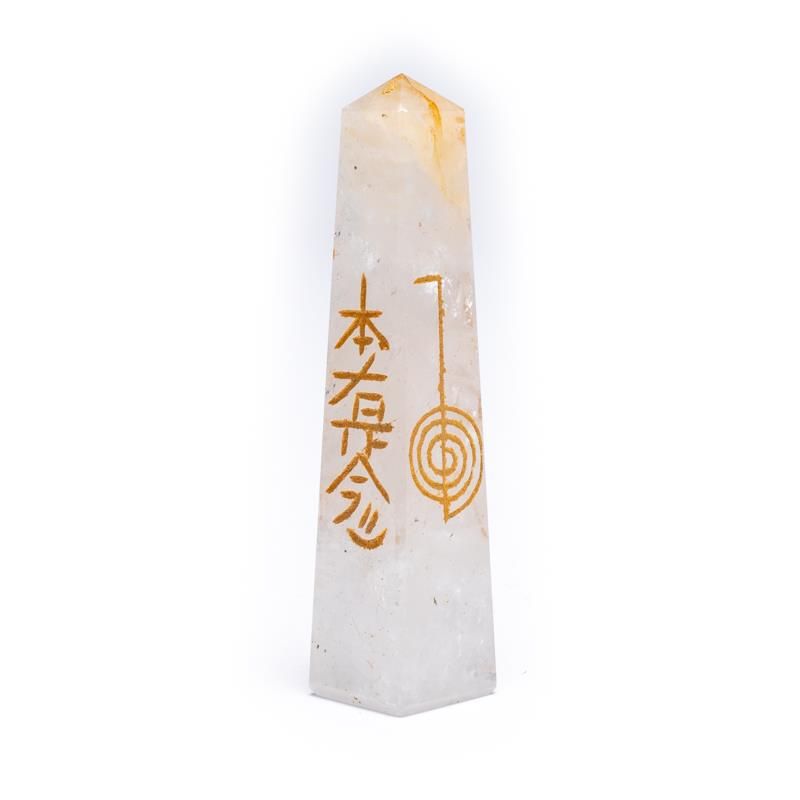 Rock Crystal Reiki Obelisk