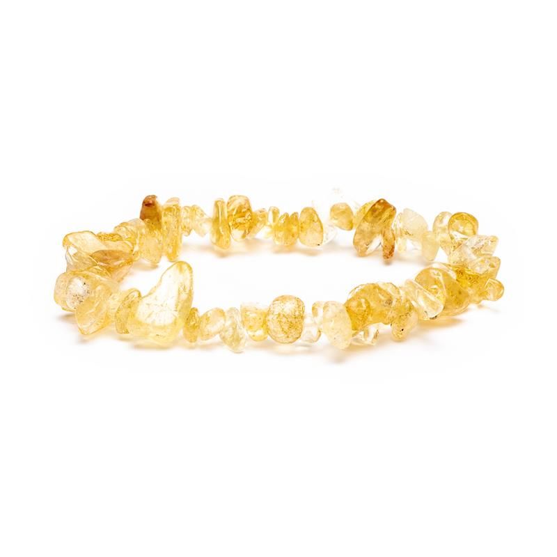 Bracelet Citrine Chips Elastic