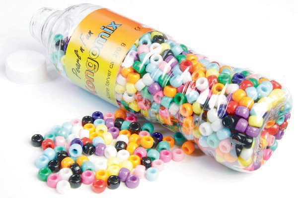 Pearl 'n Fun Runda pärlor i starka färger 270g