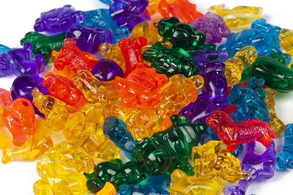 Pearl 'n Fun Animal shaped pearls transparent 100g
