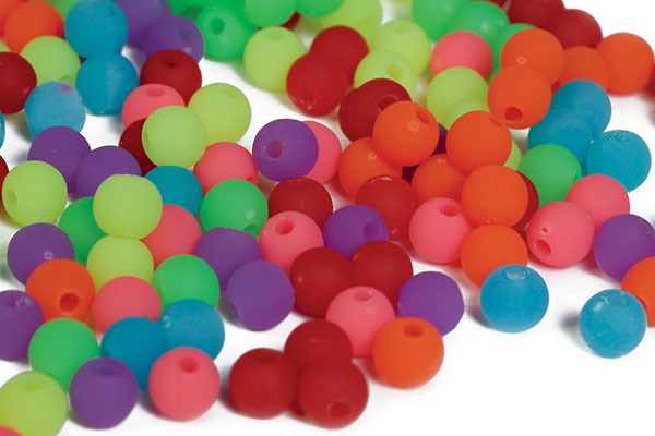 Pearl 'n Fun Mattavärinen pyöreät helmet 6mm 125g