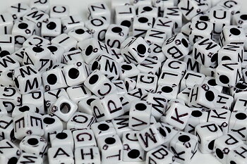 Pearl 'n Fun Letter mix 7mm 125g