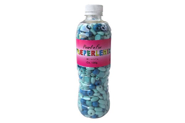 Pearl 'n Fun Wooden pearl mix Blå/Turkos 190g