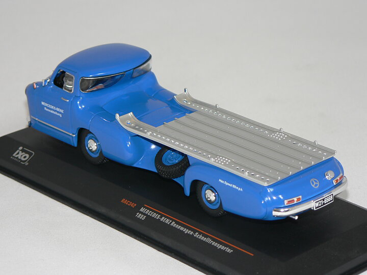 Mercedes Benz  ( Biltransport 1955 ) Tävlings bil ingår ej  Atlas 1:43