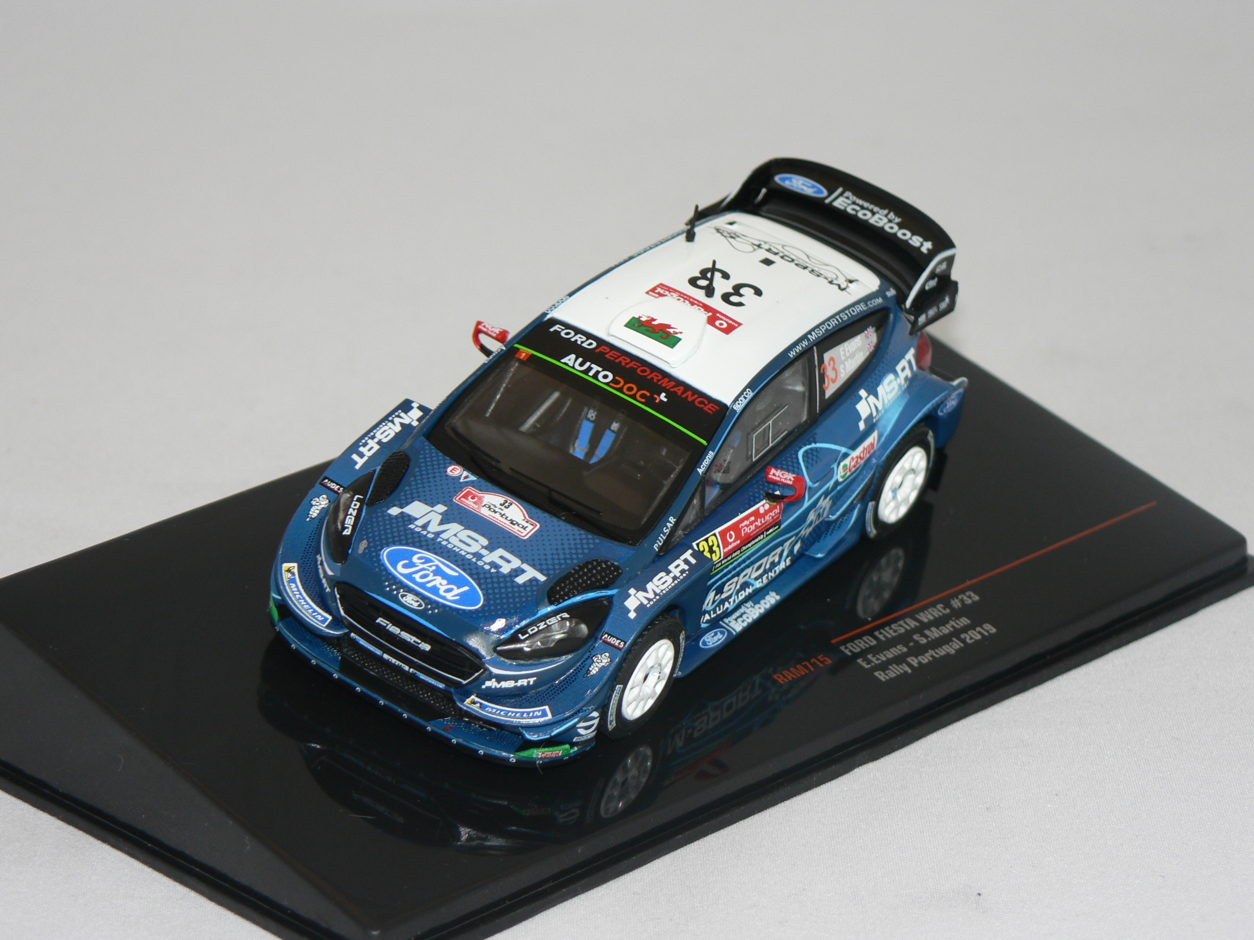 Ford Fiesta WRC 2019  #33  ( Rally Portugal E.Evans/S.Martin )  IXO 1:43