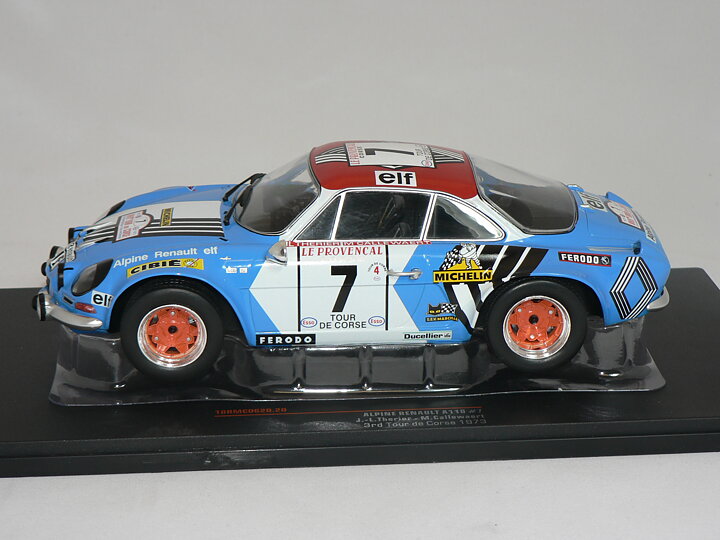 Renault Alpine A110 #7 ( Tour de Corse 1973 JL.Therier/M.Calleweart)  1:18  Ixo