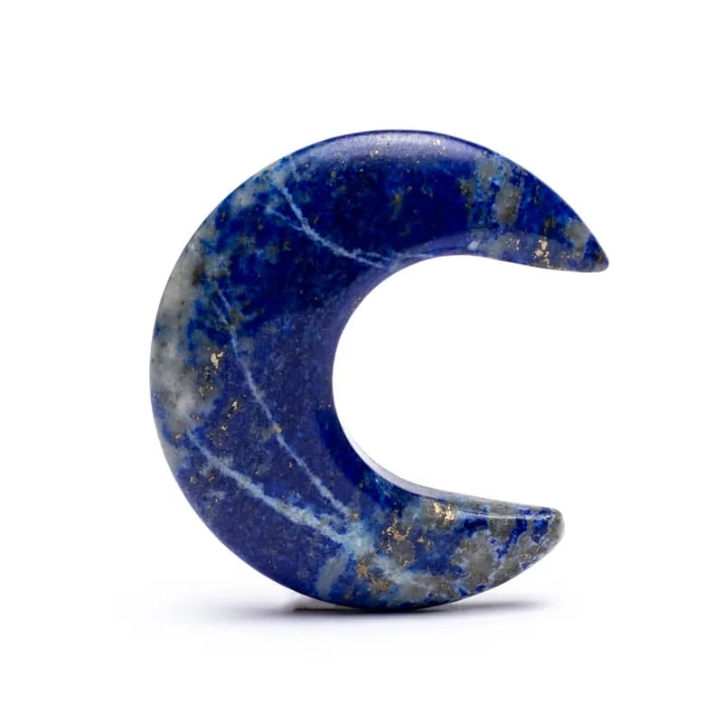 Moonshaped Worry Stone Lapis Lazuli - 2