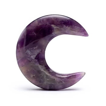 Moonshaped Worry Stone Amethyst