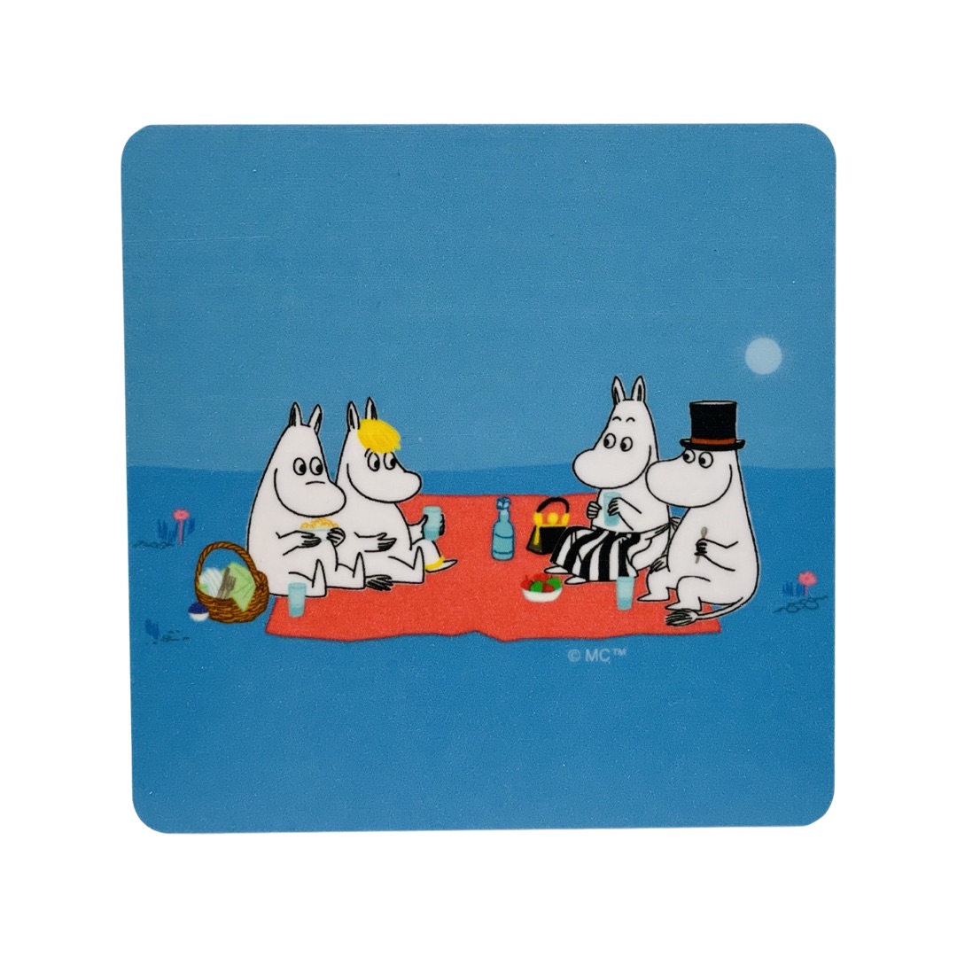 Moomin Glass coaster - Picnic