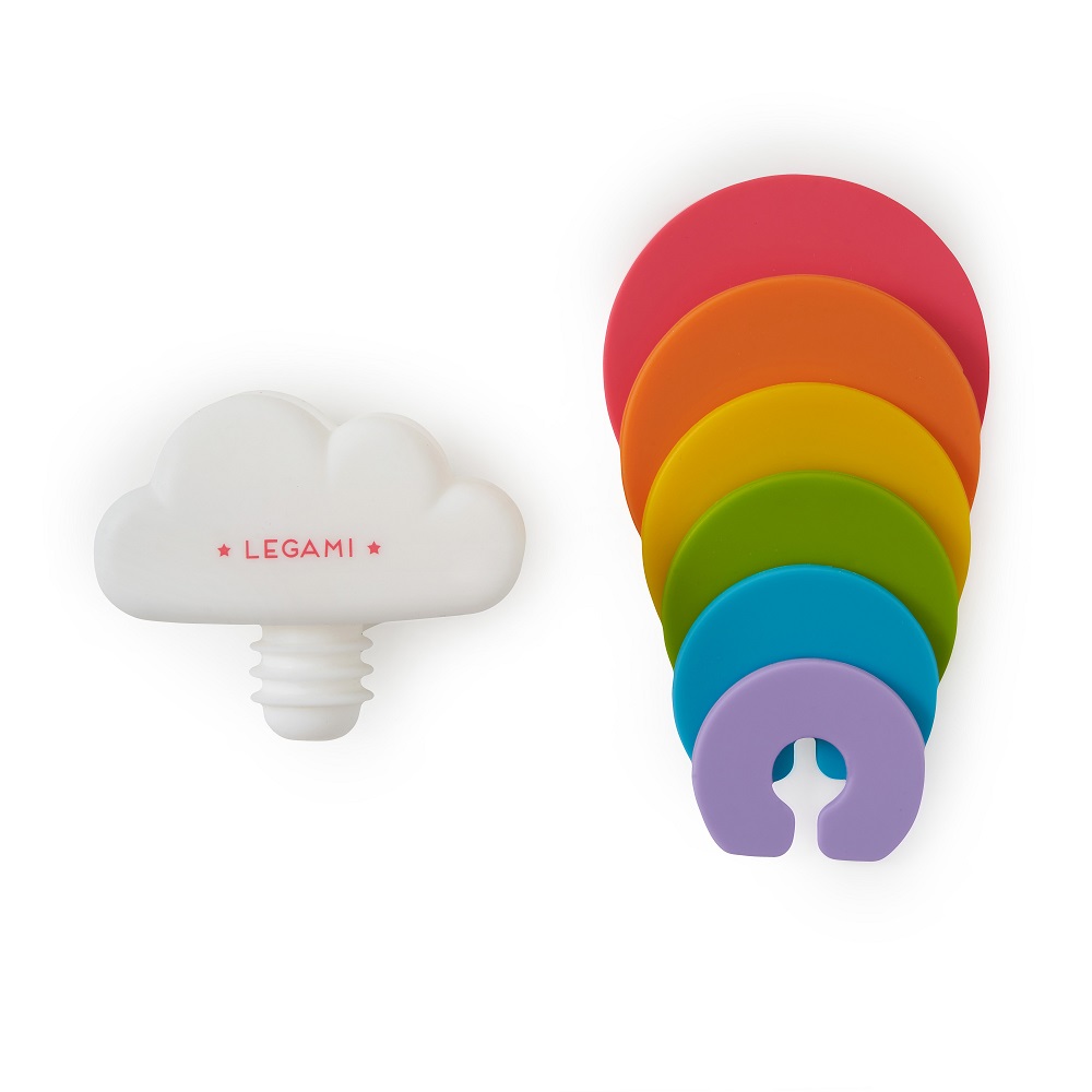 Flaskkork & set med 6 drink markers - No rainbow no party! - 3