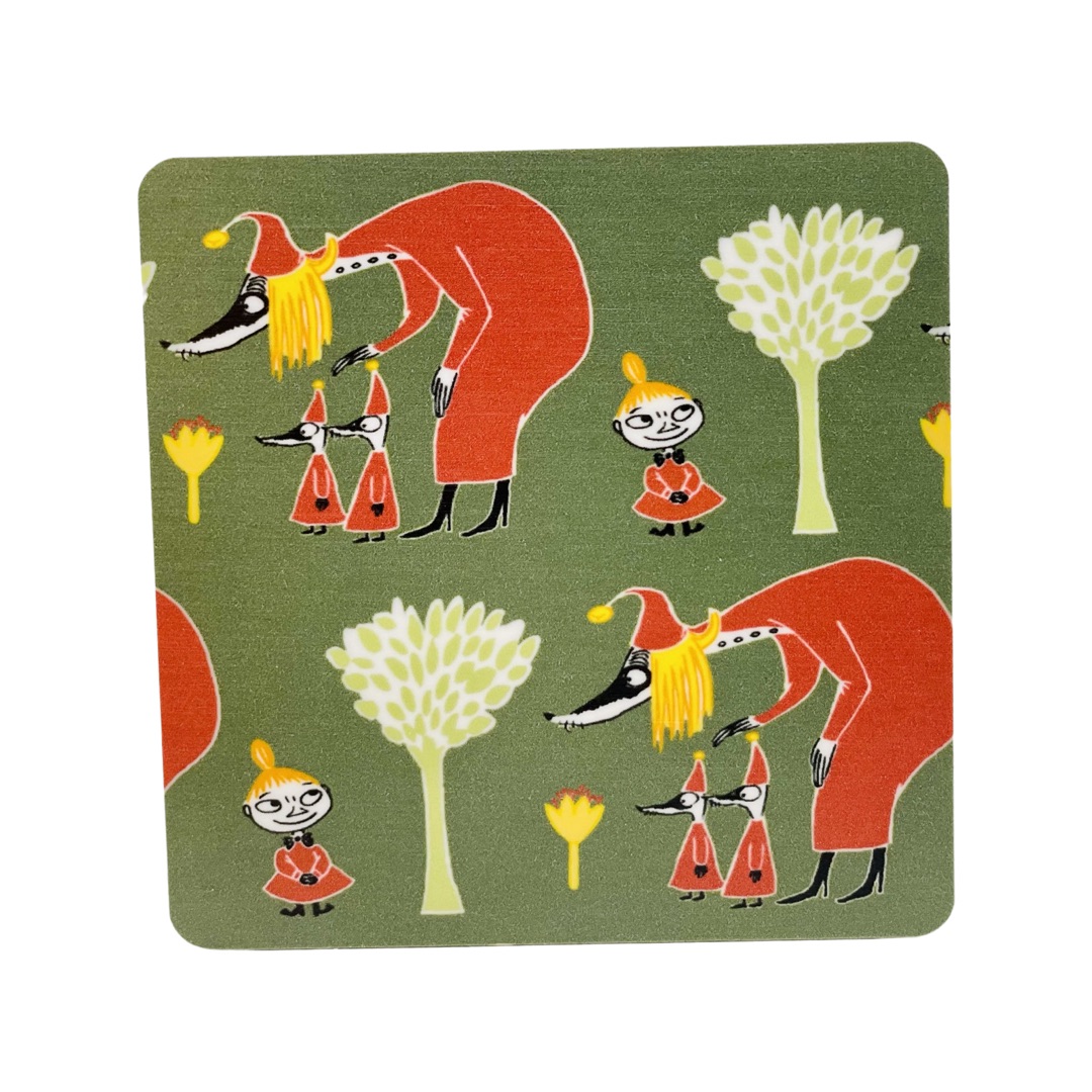 Moomin Glass coaster - Brown tree Filifjonkan