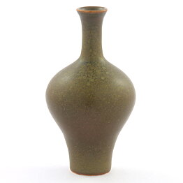 Annikki Hovisaari (Arabia 1960s) Green Swelling Vase 10 cm