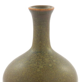Annikki Hovisaari (Arabia 1960s) Green Swelling Vase 10 cm