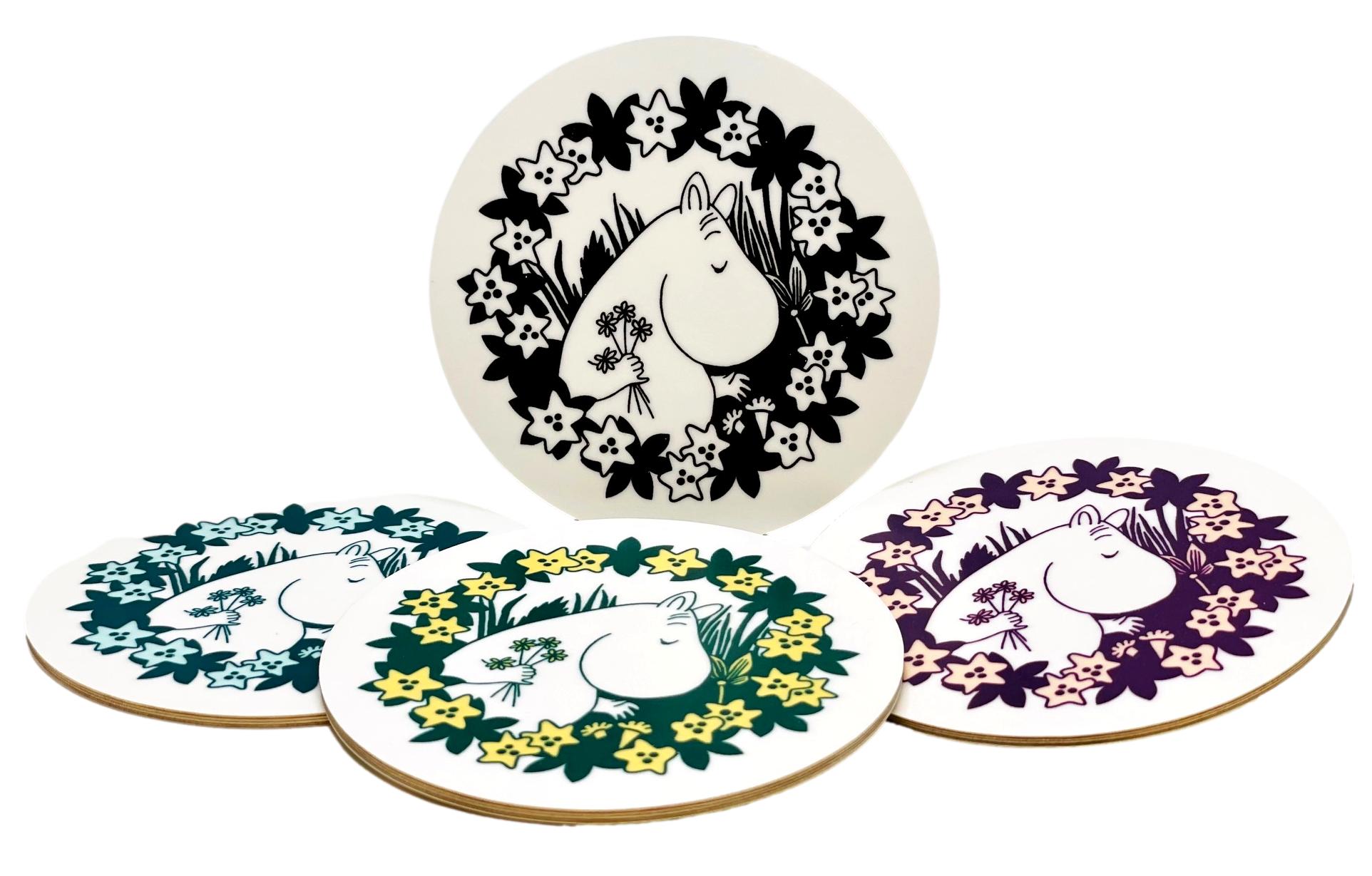 Moomin Glass coaster 4-pack - Moomin 70
