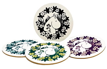Moomin Glass coaster 4-pack - Moomin 70