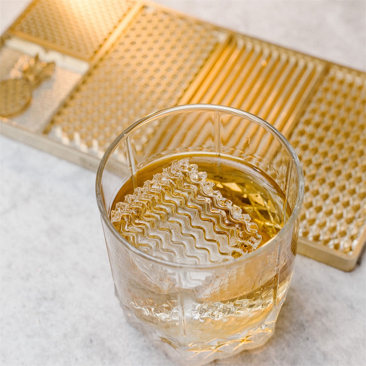Brass ice stamp tray - 2