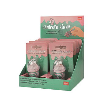 Unicorn slurp, correction tape, korrigeringstejp