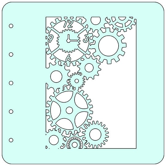 Stencil A6 "Clock"