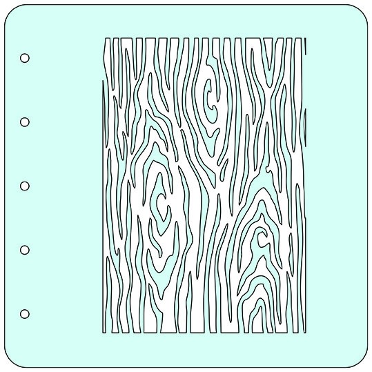 Stencil A6 "Bark"
