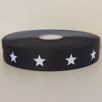 Resår 40mm - stjärna svart