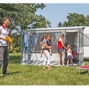 Fiamma påsmarkis CaravanStore  Zip med front och gavlar, Royal Grey