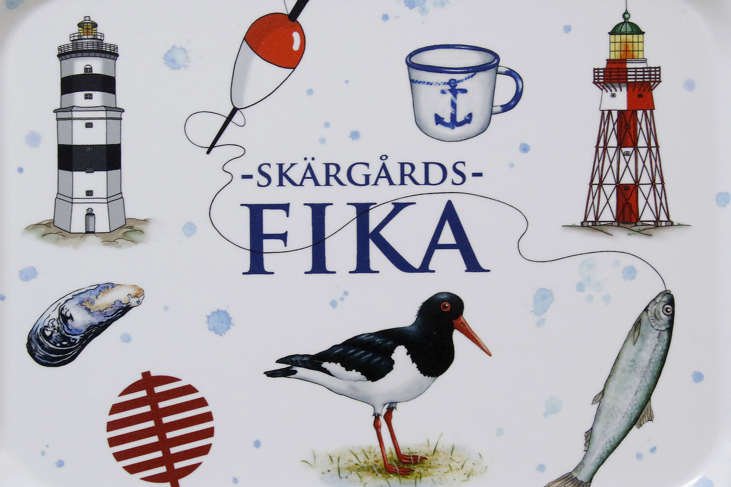 Bricka Skärgårds Fika 27x20 cm - 2