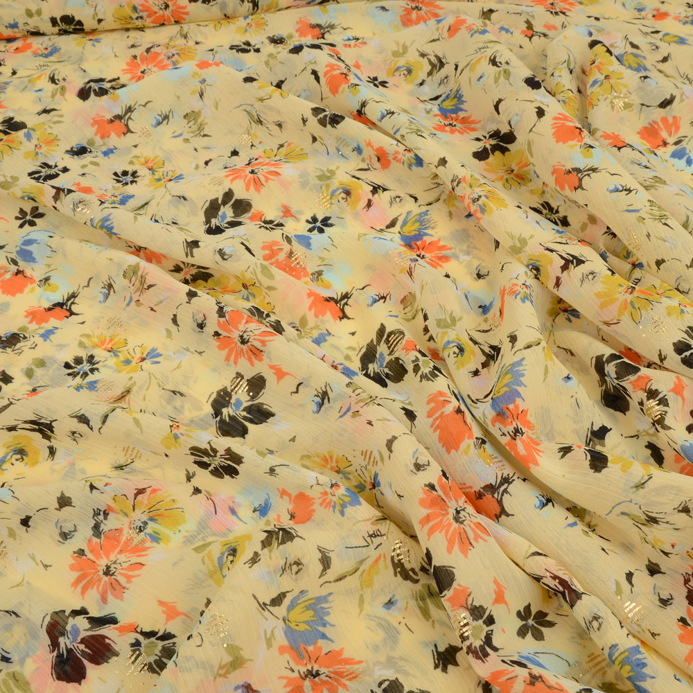 CHIFFON -  FLORALS YELLOW
