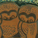Heartwarming Owls Wall Plaque (Norrmans 1960s) 27 cm