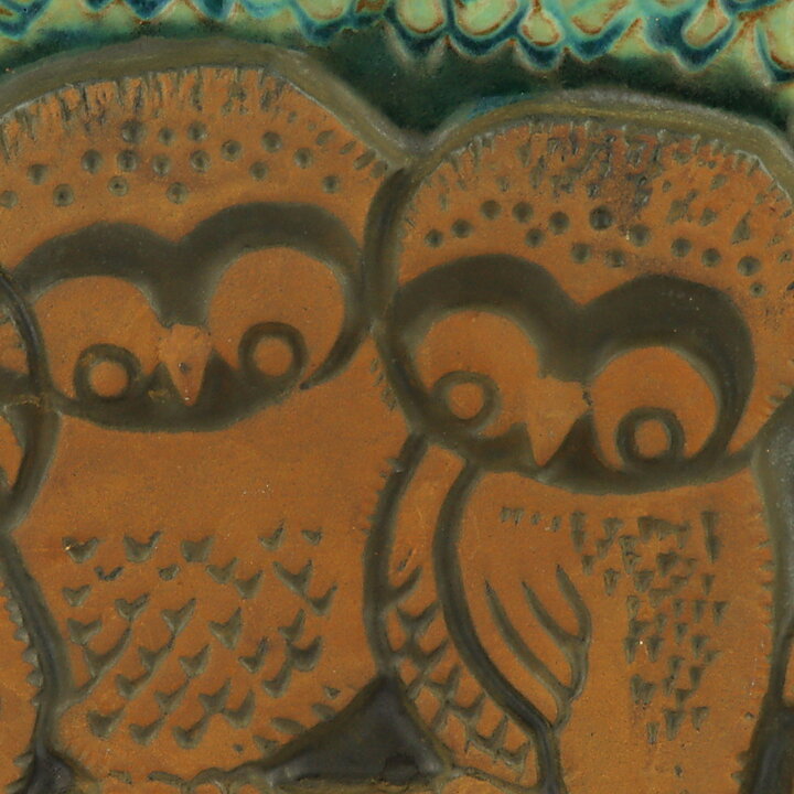 Heartwarming Owls Wall Plaque (Norrmans 1960s) 27 cm