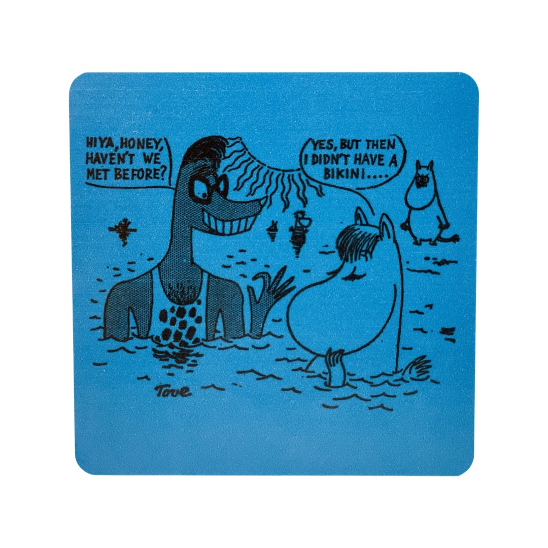 Mumin Glasunderlägg - Bikini Mörkblå