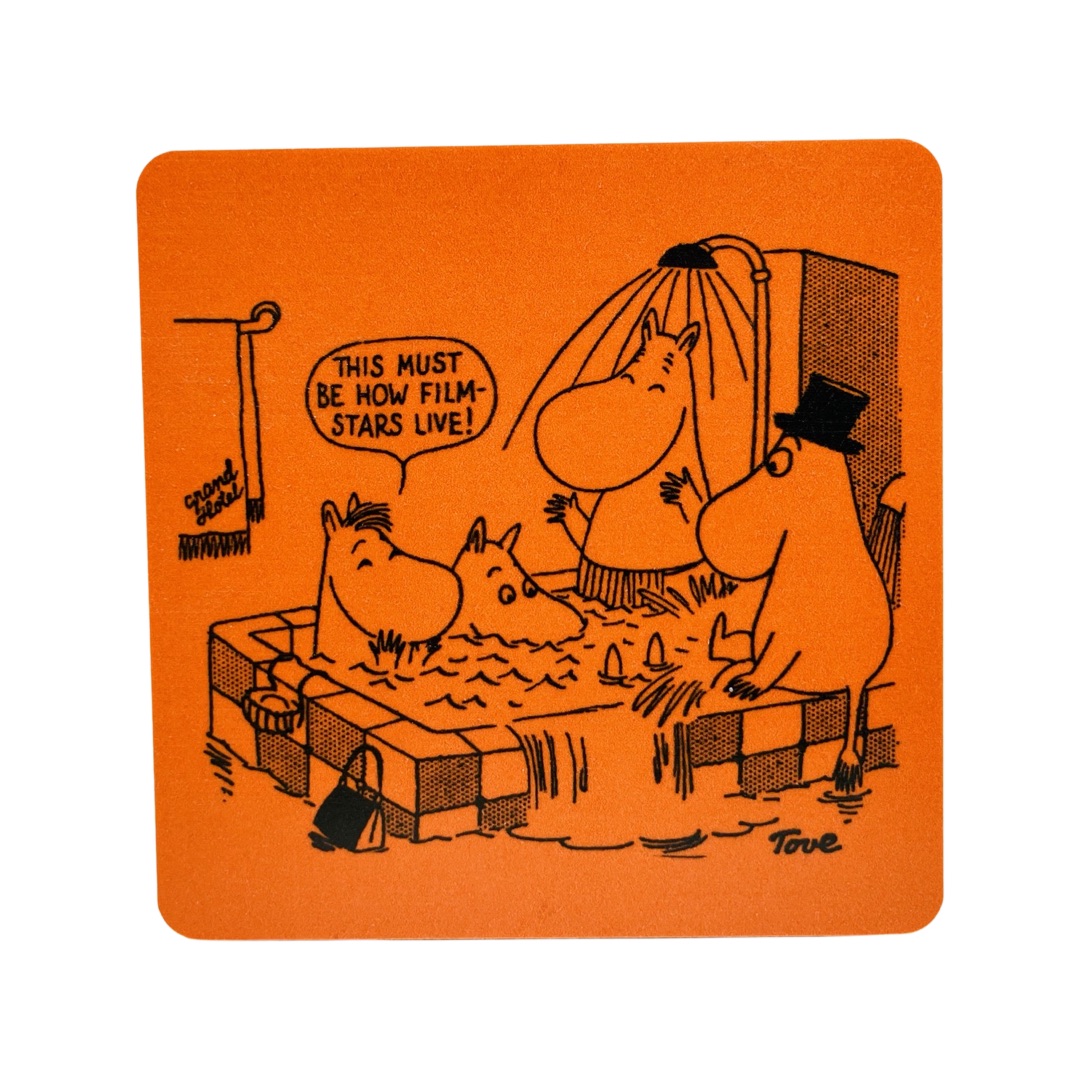 Mumin Glasunderlägg - Filmstars Orange
