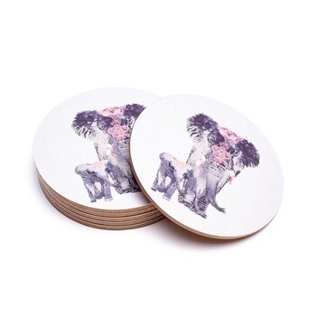 Underlägg Elefant Set Av 6