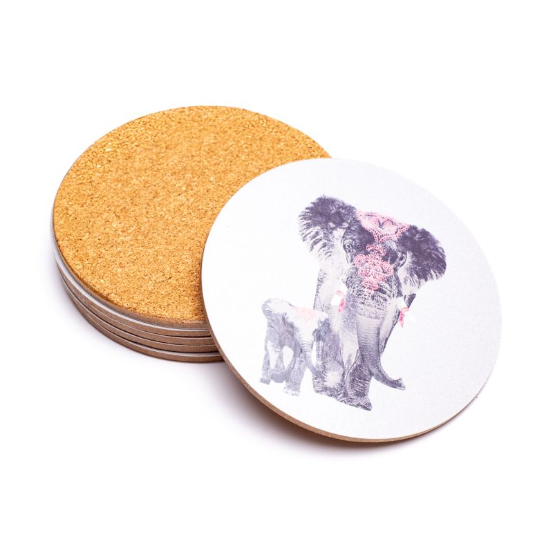 Underlägg Elefant Set Av 6 - 3