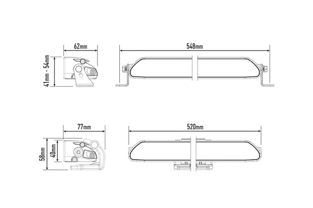 Lazer Linear 18 Elite LED fjernlys, Godkjent fjernlys, 12150 lumen, 975m kastelengde. - 4