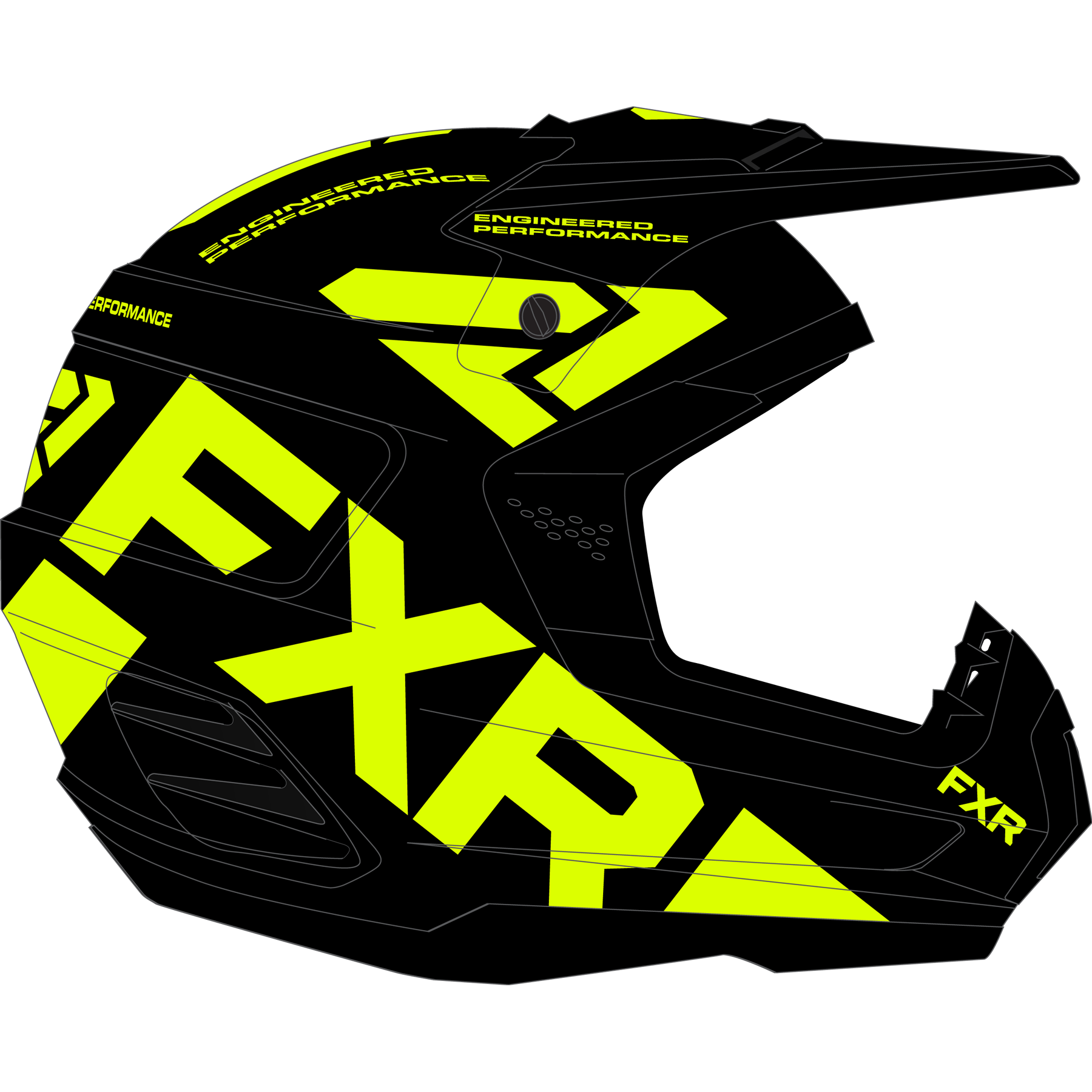 Torque Team Helmet Black/Hi Vis - 3