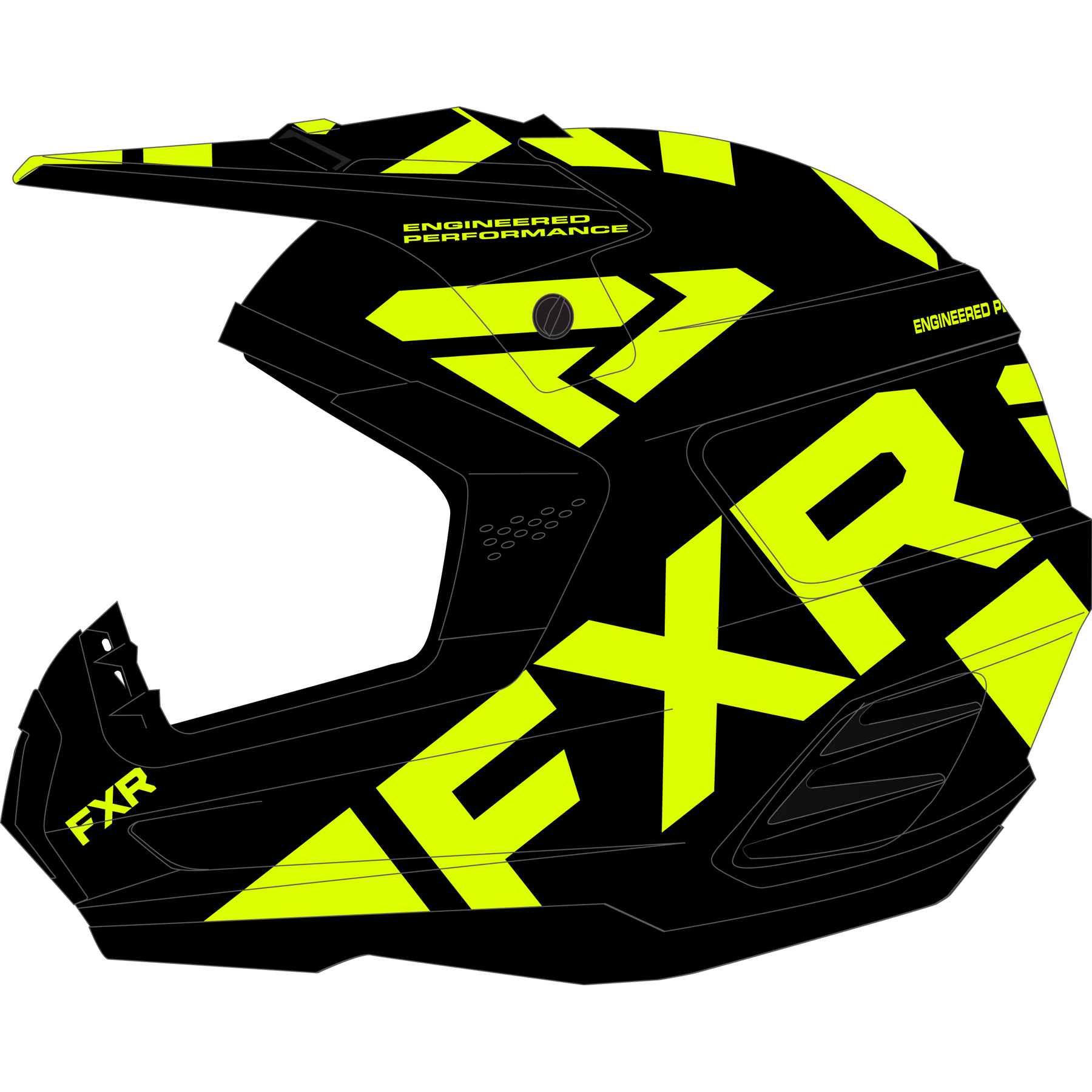 Torque Team Helmet Black/Hi Vis - 2