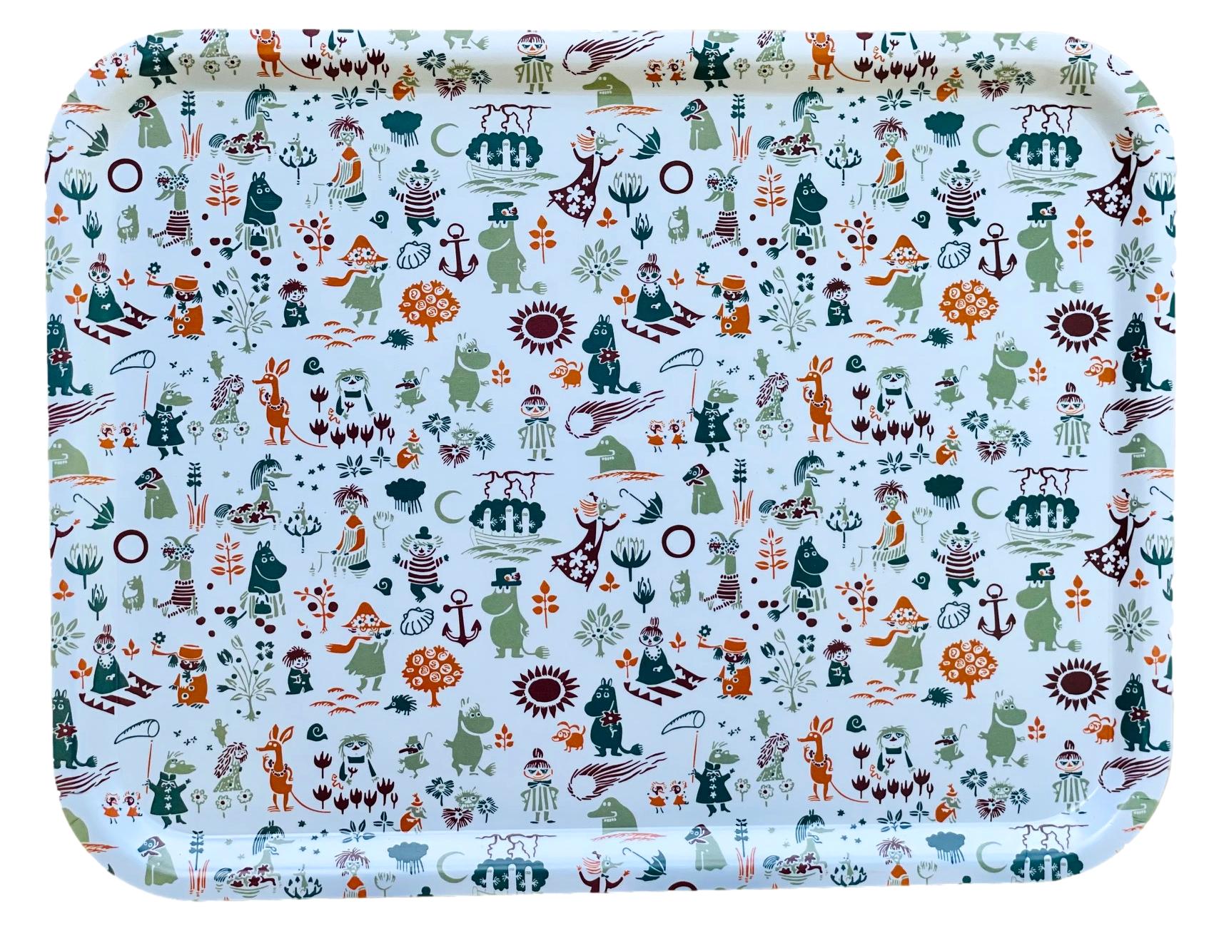 Moomin Tray 43x33 cm - Moomin Pattern