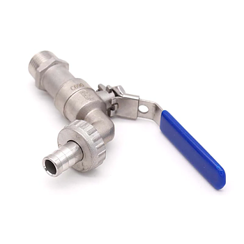 Taphane med kugleventil 1/2 "NPT med nippel