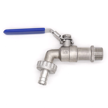 Taphane med kugleventil 1/2 "NPT med nippel