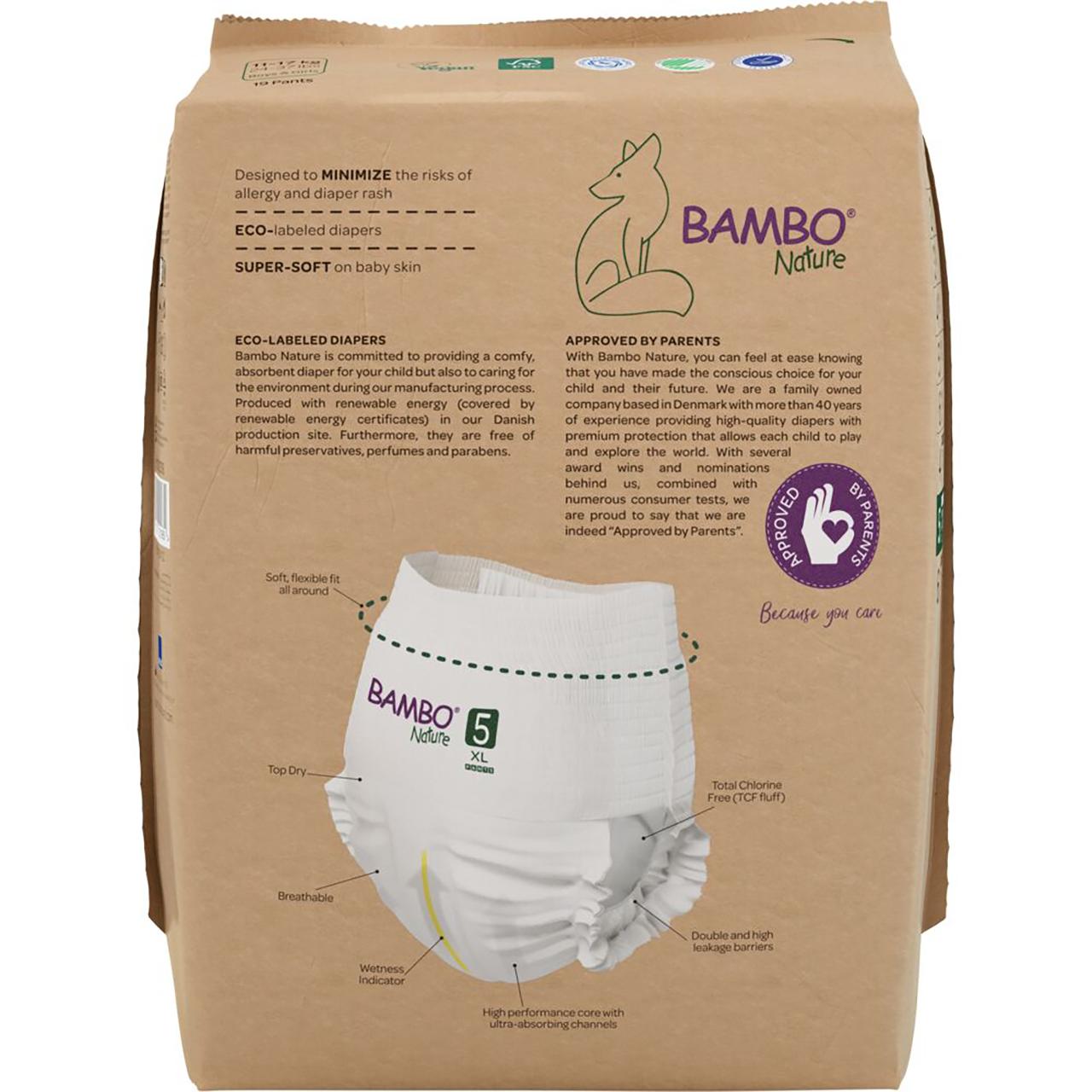 Blöja BAMBO Nature Pant S5 11-17kg 19/fp - 2