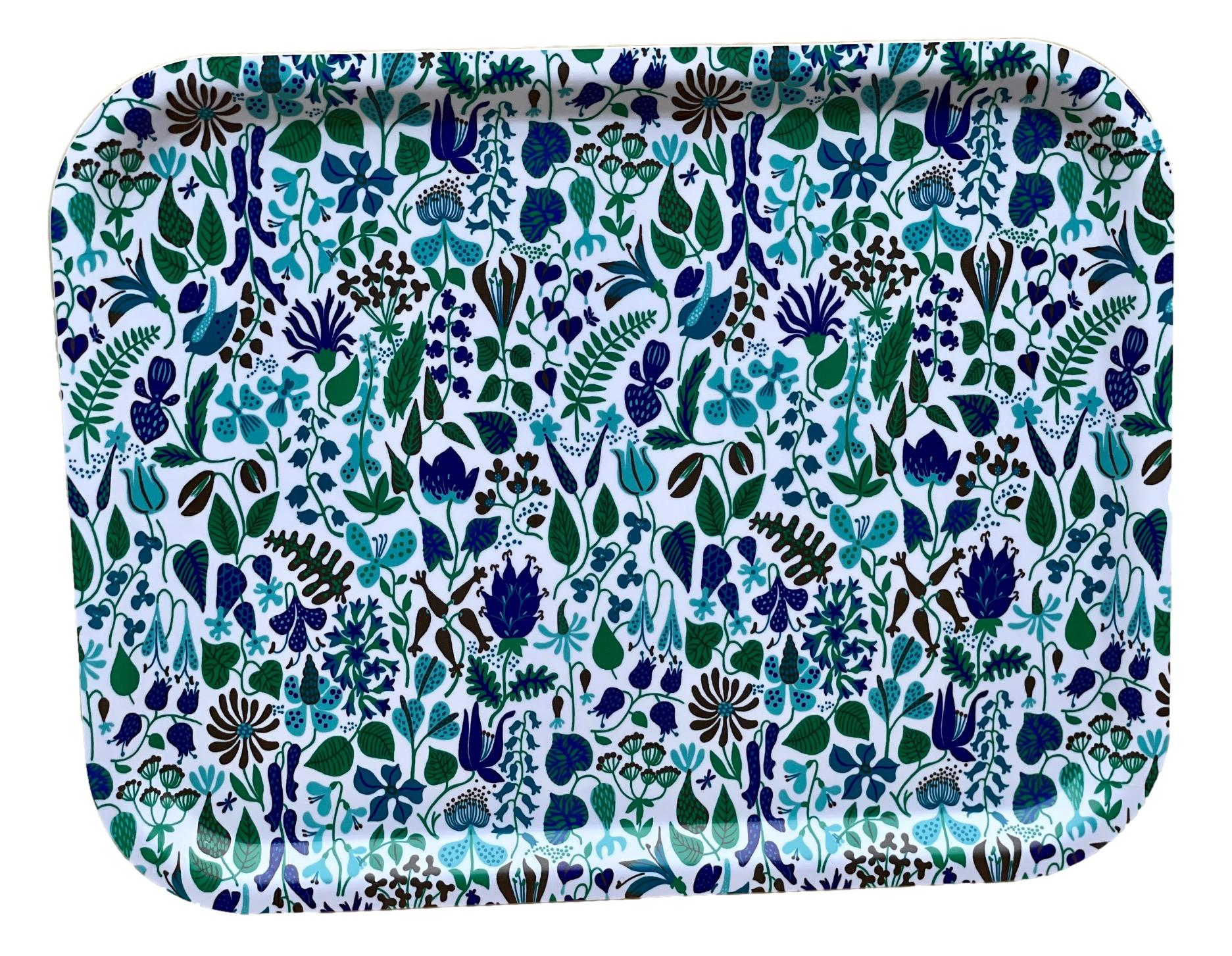 Stig Lindberg Bricka 36x28 cm - Herbarium Turkos