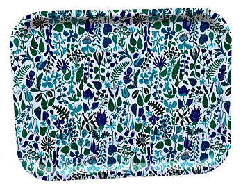 Stig Lindberg Bricka 36x28 cm - Herbarium Turkos