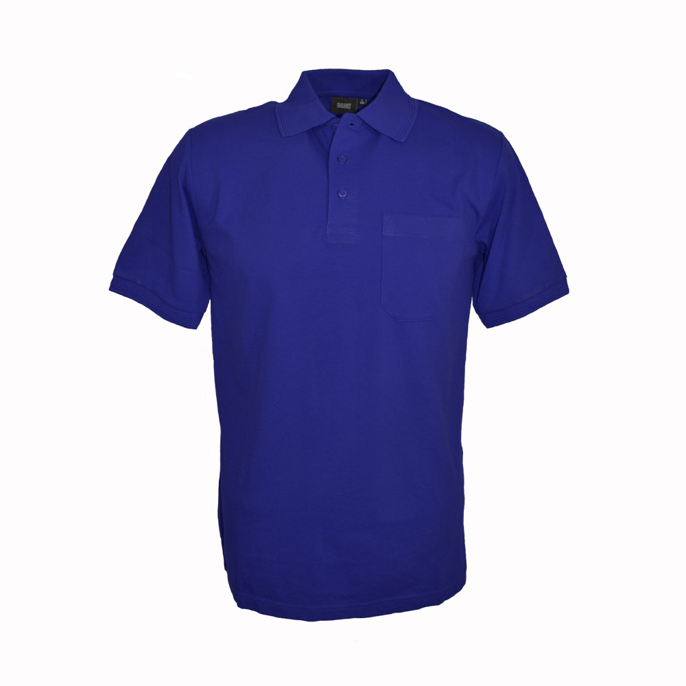 Pikétröja Herr/Unisex - royalblå