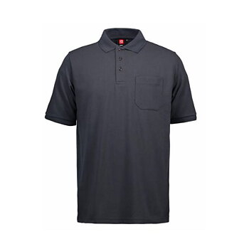 Pikétröja Herr/Unisex - antracitgrå