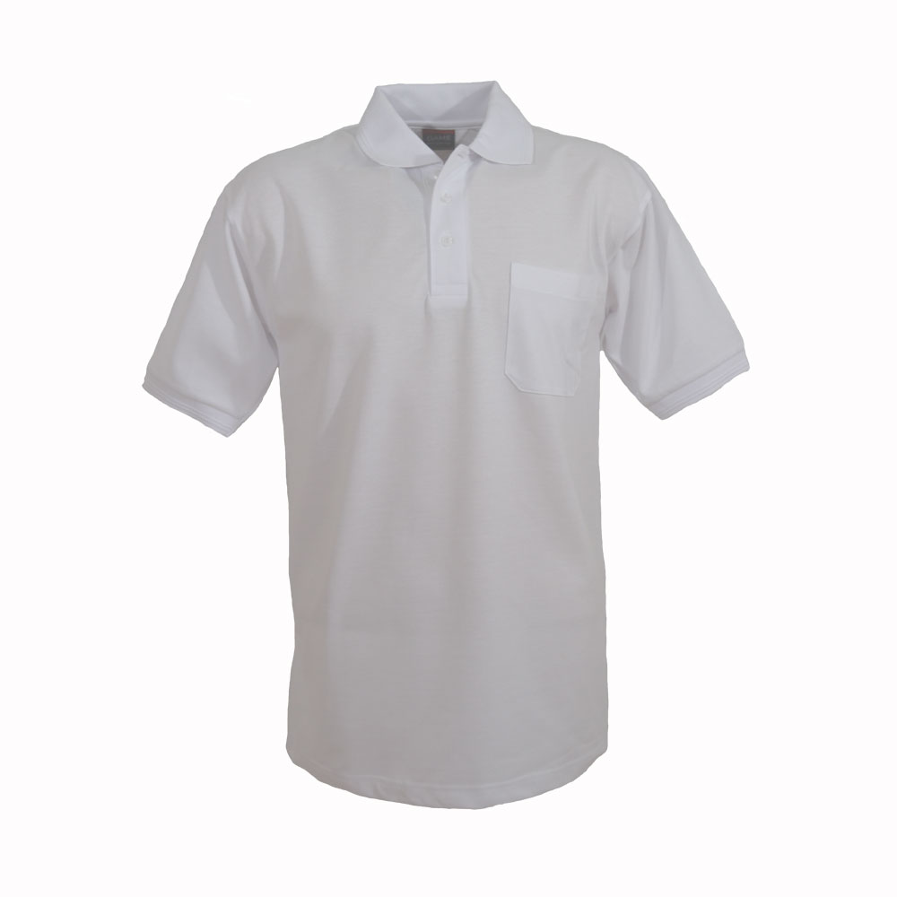 Pikétröja Herr/Unisex - gråmelerad