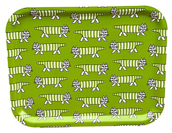 Lisa Larson Bricka 36x28 cm - Mikey Pattern Grön