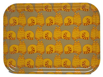 Lisa Larson Bricka 27x20 cm - Maj, gula katter