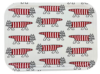 Lisa Larson Bricka 27x20 cm - Mikey Pattern Vit