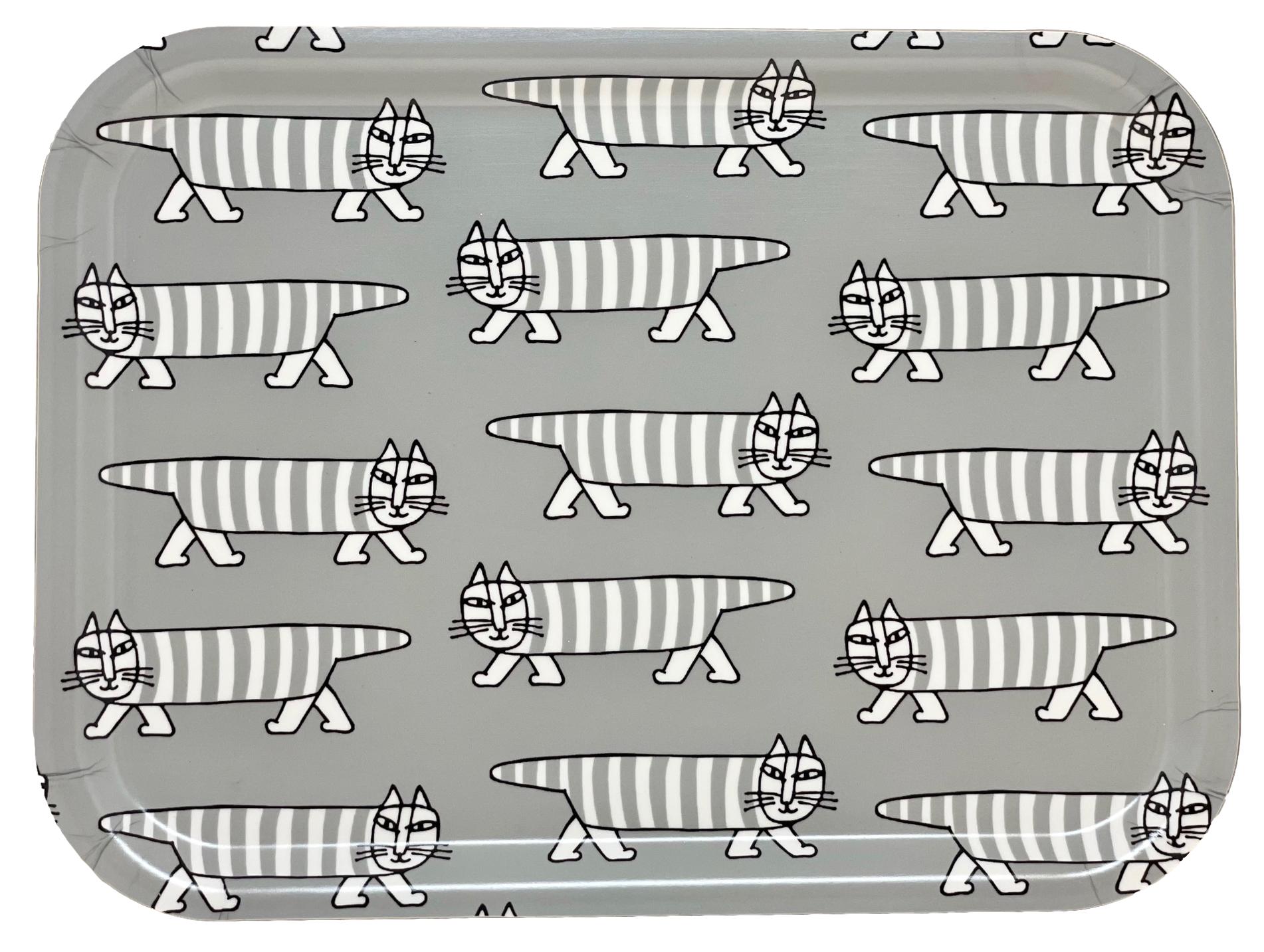 Lisa Larson Bricka 27x20 cm - Mikey Pattern Grå